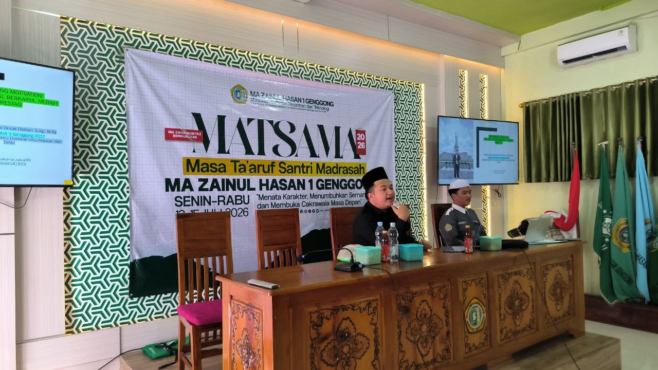 MATSAMA 2026, MA Zaha 1 Genggong Hadirkan Alumni Peraih Beasiswa S3 LPDP Kemenkeu untuk Motivasi Santri Baru